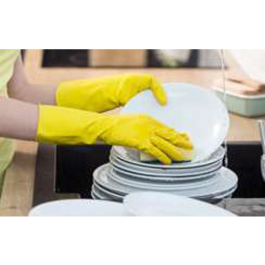 Blanca Guantes de Látex Satinados Antideslizantes Sin Polvo Talla Pequeña Paquete de 2 Guantes de Protección EPI Cat. III