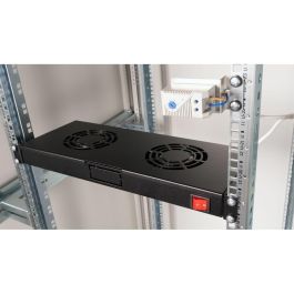 Equip Módulo de Ventilador 19" para Armarios Servidor - 2 Ventiladores, RAL9005
