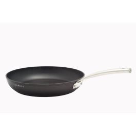 Baumalu BAU3216383445315 Batería de Cocina Antiadherente de Aluminio Forjado para Todo Tipo de Fuegos, Inducción, 4 Piezas Negro