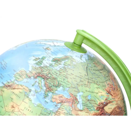 Liderpapel Globo Terraqueo con Luz Físico y Político Diámetro 26 cm Base y Meridiano de Plástico