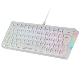 Teclado Gaming Mars Gaming MKMINIPROWYES Qwerty US Blanco