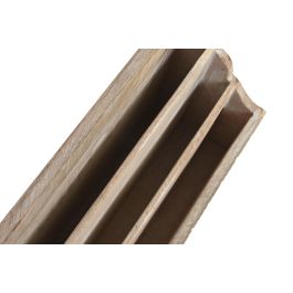 DKD Home Decor Organizador Indio Natural Blanco Mango 13 x 21 x 32 cm