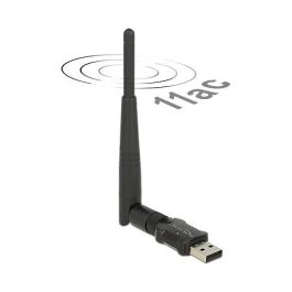 DeLOCK 12462 Adaptador USB WLAN Doble Banda 2.4G/5G, Wi-Fi 5 (802.11ac) hasta 433 Mbps, USB 2.0, Antena Externa, Negro Precio: 33.6622. SKU: B1A685TAQF