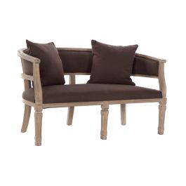 Sofa Tradicional DKD Home Decor Marron 69 x 72 x 122 cm Sofa Tradicional DKD Home Decor Marron 69 x 72 x 122 cm