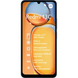 Smartphone Xiaomi Redmi 13C 6,74" ARM Cortex-A55 MediaTek Helio G85 4 GB RAM 128 GB Azul Negro Precio: 141.78999978. SKU: B1GTKK6XCB