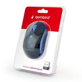 Ratón Inalámbrico Óptico GEMBIRD MUSW-4B-03-B Negro/Azul (1 unidad)