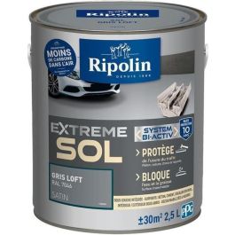 Pintura para suelos Ripolin alta resistencia gris satinado 2,5L Precio: 97.49999952. SKU: B1KDWP3DDD