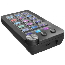 Mars Gaming Control Deck MSD-NEO 15 Teclas LCD Rueda Control Botones Negro para Productividad y Streaming