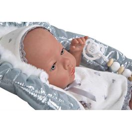 Muñeca reborn arias 38 cm borja gris c/manta (cuerpo vinyl, sexo niño) Muñeca reborn arias 38 cm borja gris c/manta (cuerpo vinyl, sexo niño)