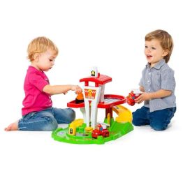 Juego construcción estación de bomberos con coche electrónico, luz y sonido 53x31x31 cms Juego construcción estación de bomberos con coche electrónico, luz y sonido 53x31x31 cms
