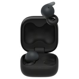 Sony WFL910B LinkBuds, Auriculares Inalámbricos True Wireless Open con Bluetooth 5.3, 8h/22h Batería, Carga Rápida, Resistencia IPX4, Control por Voz, Negro