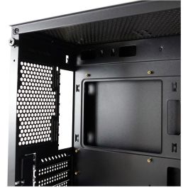 LC-Power 712MB Gaming Micro Torre PC Negra, Micro ATX/Mini-ITX, Ventana Lateral, Plástico y Vidrio Templado