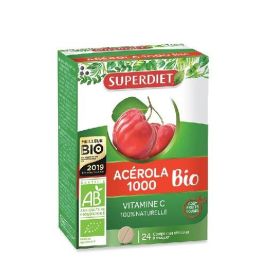 SUPERDIET Acerola Bio 1000 mg 24 Comprimidos Masticables de Vitamina C SUPERDIET Acerola Bio 1000 mg 24 Comprimidos Masticables de Vitamina C Precio: 19.69. SKU: B1CGMVKLJ2