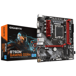 Gigabyte B760M GAMING DDR4 Placa Base Micro ATX para Intel LGA 1700, 12ª/13ª Gen, PCIe 4.0, 2 M.2, LAN 2.5 GbE