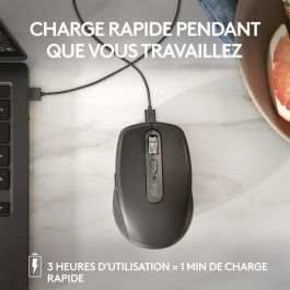 Logitech Mx Anywhere 3S Ratón Inalámbrico Óptico 8000 DPI con Clicks Silenciosos, Rueda MagSpeed y Multidispositivo Grafito