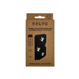 Wondee Batería Externa Inalámbrica 5000 mAh, Carga Rápida, Diseño Aves en Vuelo