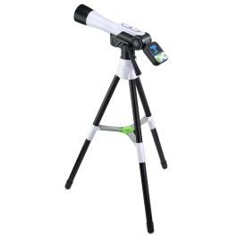 V-Tech 80-614522 Telescopio Multimedia Pantalla Color, 200 Vídeos NASA/ESA, Trípode, 20 Tarjetas Planetas +7 años