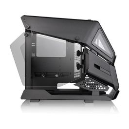 Thermaltake AH T200 Negro Torre Micro ATX, Mini-ITX, SPCC, Ventana Lateral de Vidrio Templado, Panel Frontal I/O USB 3.2 Gen 2 Type-C