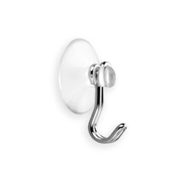 Inofix Colgador ventosa Ø22mm cromado 216-1-000, PVC flexible + inox, blister 4 unid.