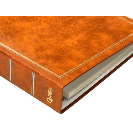 Liderpapel Álbum de Fotos Serie Classic con Anillas y 20 Hojas Autoadhesivas, Color Marrón