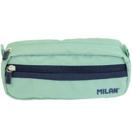 Milan Serie 1918 Portatodo Rectangular Verde con Detalles Azul Marino 2 Cremalleras Ripstop Resistente Poliéster 21x8.5x6.1 cm Precio: 6.50000021. SKU: S7914158