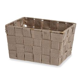 Cesta de Tela Conica Rectangular Pequeña Natura Kipit 20x11x15 cm, Marrón (24 Unidades) Cesta de Tela Conica Rectangular Pequeña Natura Kipit 20x11x15 cm, Marrón (24 Unidades)