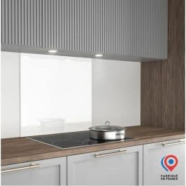 Aurys AAABL71026 Protector Contra Salpicaduras para Campana Extractora de Vidrio Blanco Extra Lacado 900x450mm 6mm