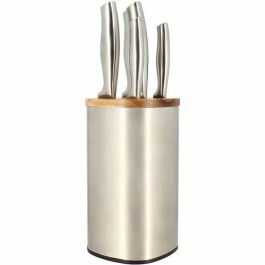 Menastyl 5041070 Bloque de Cuchillos de 5 Piezas de Acero Inoxidable con Soporte de Madera