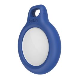 Belkin Llavero F8W973BTBLU Azul para Apple AirTag - Funda Protectora Respetuosa y Ligera con Llavero Metálico Integrado