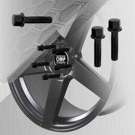 Omp Tornillos M12x1.25 Plano Largo 40 mm Llave 19 Color Negro Din 10.9 OMPS09651201