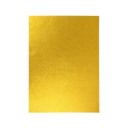 Liderpapel Goma Eva con Purpurina Biodegradable para Manualidades 50x70 cm, 60 gr/m2, 2 mm Espesor, Oro