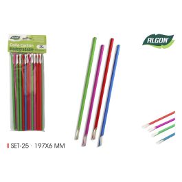 Set de 25 pajitas de cartón con cuchara 19.7x6 mm - Algon (24 Cajas) Precio: 13.89000019. SKU: B19BHSAYFG