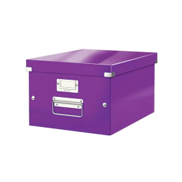 Leitz Caja de almacenamiento click&store mediana color violeta 281x200x369 mm Precio: 31.3027. SKU: B15KZ46RPD
