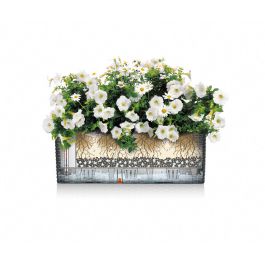 Lechuza LEC4008789156730 Jardinera Balconera Color 50 Rectangular Pizarra con reserva de agua