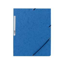 Carpeta Q-Connect Gomas Kf02167 Carton Simil-Prespan Solapas 320x243 mm Azul