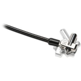 Kensington Candado de Seguridad con Llave NanoSaver para Portátil Ultradelgado, Cable 1.8m Acero al Carbón, Negro/Acero Inoxidable