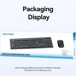 Vention KTZB0-ES Combo Teclado y Ratón Inalámbricos 2.4G KTZ-ES Español Negro para Windows 8/10/11