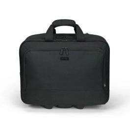 DICOTA D32043-RPET Laptop Roller Multi Eco BASE, Maletín con Ruedas para Portátiles 15-17.3", Poliéster Reciclado, Negro
