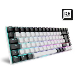 Sharkoon SKILLER SGK50 S3 Teclado Mecánico Gateron Yellow USB QWERTZ Alemán RGB Blanco Gaming