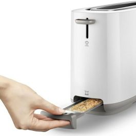 Philips HD2590/00 Tostadora 1 ranura, 1030W, Blanco. Con rejilla para repostería, cajón de virutas y funciones de descongelación y calentamiento.