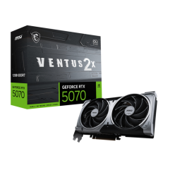 MSI GeForce RTX 5070 12G VENTUS 2X OC NVIDIA 12 GB GDDR7 MSI GeForce RTX 5070 12G VENTUS 2X OC NVIDIA 12 GB GDDR7