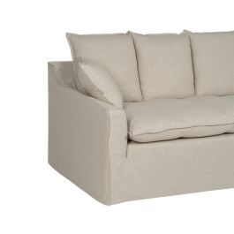 Sofá 4 Plazas Natural Tejido Salón 220 X 100 X 91 cm