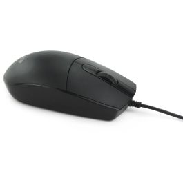 Equip 245117 Ratón óptico USB-A silencioso ambidiestro 1200 DPI, cable 1.5m, color negro