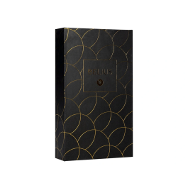 Belius Passion d'or Bolígrafo y Estuche de Aluminio Negro y Dorado con Tinta Azul