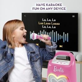 Lisciani LIS8008324104475 Altavoz Bluetooth para Música y Karaoke con Barbie