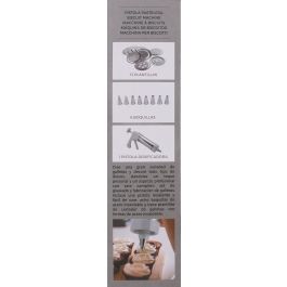 Quttin Pistola Manga Pastelera con Accesorios de Acero Inoxidable 22 cm Largo x 15 cm Ancho x 6 cm Alto (12 Unidades)