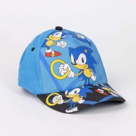 Cerdá Gorra y Gafas de Sol Infantiles Sonic 53 cm Azul para Niños 2-8 Años