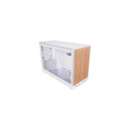 Lian Li Torre Gaming A3 Wood Glass Version M-ATX Blanca con Frontal de Madera y Cristal Templado