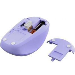Trust Ratón Óptico Inalámbrico Y Bluetooth Yvi+ 1600 DPI Lila para 3 Dispositivos