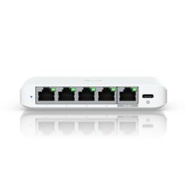 Ubiquiti Switch Ethernet Compacto de 5 Puertos 2.5GbE RJ45, Velocidad Total de 25 Gbps, Alimentación PoE y USB-C